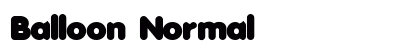 Balloon Normal Font Preview Balloon Normal Font Preview