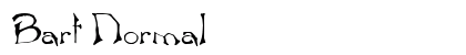 Bart Normal Font Preview Bart Normal Font Preview