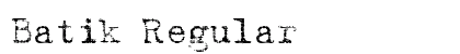 Batik Regular Font Batik Regular Font Preview
