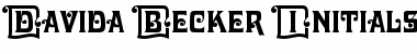 Davida Becker Initials Regular Font