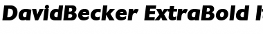 DavidBecker-ExtraBold Italic