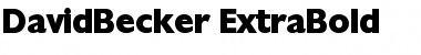 DavidBecker-ExtraBold Regular Font