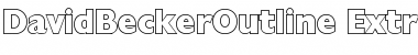 DavidBeckerOutline-ExtraBold Regular Font