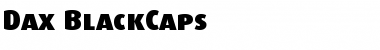 Download Dax-BlackCaps Font