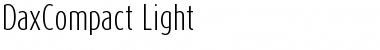 DaxCompact-Light Regular Font