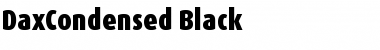 DaxCondensed-Black Font