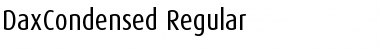 DaxCondensed-Regular Regular Font