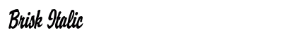 Brisk Italic Font Brisk Italic Font Preview