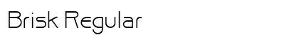 Brisk Regular Font Brisk Regular Font Preview