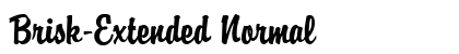 Brisk-Extended Normal Font Brisk-Extended Normal Font Preview