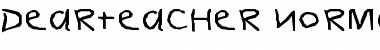 Download DearTeacher-Normal Wd Font
