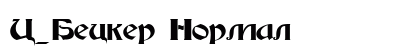 C_Becker Normal Font Preview C_Becker Normal Font Preview