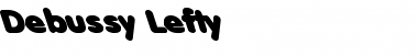 Debussy Lefty Regular Font