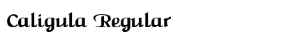 Caligula Regular Font Preview Caligula Regular Font Preview