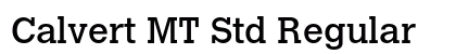 Calvert MT Std Regular (OpenType) Font Preview Calvert MT Std Regular (OpenType) Font Preview