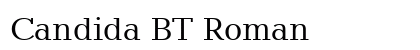 Candida BT Roman Font Preview Candida BT Roman Font Preview