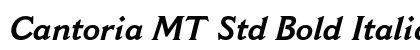 Cantoria MT Std Bold Italic (OpenType) Font Preview Cantoria MT Std Bold Italic (OpenType) Font Preview