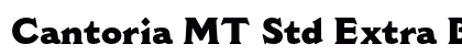 Cantoria MT Std Extra Bold (OpenType) Font Preview Cantoria MT Std Extra Bold (OpenType) Font Preview
