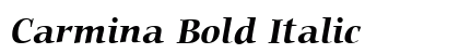 Carmina Bold Italic Font Carmina Bold Italic Font Preview