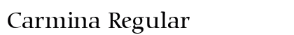 Carmina Regular Font Carmina Regular Font Preview