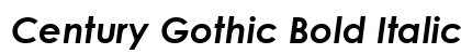 Century Gothic Bold Italic Font Century Gothic Bold Italic Font Preview