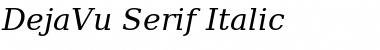 DejaVu Serif Italic