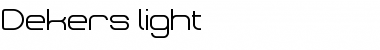 Download Dekers_light Font