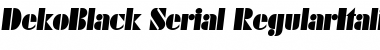 Download DekoBlack-Serial Font