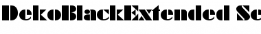 DekoBlackExtended-Serial Regular Font