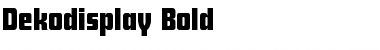 Dekodisplay-Bold Regular Font