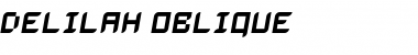 Delilah Oblique Font