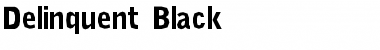 Download Delinquent Black Font