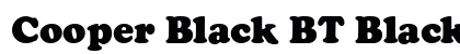 Cooper Black BT Black Font Cooper Black BT Black Font Preview