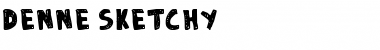 DENNE | Sketchy Regular Font