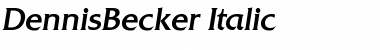 Download DennisBecker Font