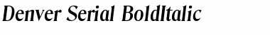 Denver-Serial BoldItalic