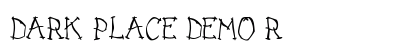 DARK PLACE_DEMO Regular Font Preview DARK PLACE_DEMO Regular Font Preview
