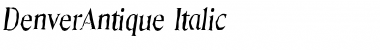 DenverAntique Italic