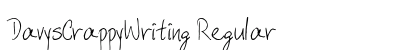 DavysCrappyWriting Regular Font Preview DavysCrappyWriting Regular Font Preview