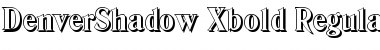 DenverShadow-Xbold Regular Font