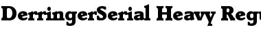 DerringerSerial-Heavy Regular Font