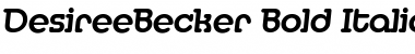 DesireeBecker Bold Italic Font