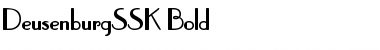 DeusenburgSSK Bold Font