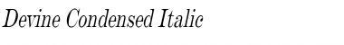 Devine Condensed Italic
