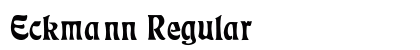 Eckmann Regular Font Eckmann Regular Font Preview
