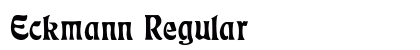 Eckmann Regular Font Eckmann Regular Font Preview