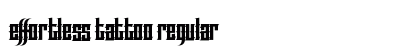 Effortless Tattoo Regular Font Preview Effortless Tattoo Regular Font Preview