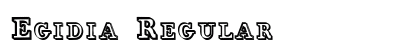Egidia Regular Font Preview Egidia Regular Font Preview