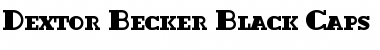 Download Dextor Becker Black Caps Font
