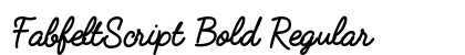 FabfeltScript Bold Regular Font FabfeltScript Bold Regular Font Preview